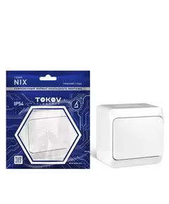 Переключатель 1-кл. ОП Nix 10А IP54 250В бел. TOKOV ELECTRIC TKE-NX-P1-C01-IP54