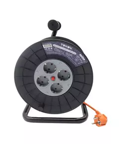 Удлинитель на катушке 4х20м с заземл. 6А IP20 3х0.75 TOKOV ELECTRIC TKE-SK20-075-Z