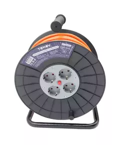 Удлинитель на катушке 4х50м с заземл. 16А IP20 3х1.5 TOKOV ELECTRIC TKE-SK50-15-Z