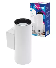 Светильник светодиодный FixtGU10_003White под 2 лампы GU10 накладной черн. КОСМОС KFixtGU10_003White