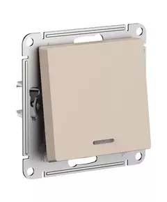 Выключатель 1-кл. AtlasDesign с подсветкой (сх.1а) 10AX мех. песочн. SE ATN001213