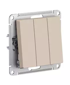 Выключатель 3-кл. AtlasDesign (сх.1+1+1) 10AX механизм песочн. SE ATN001231