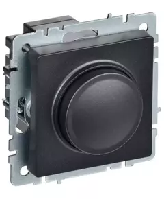 Светорегулятор СП BRITE пов-наж. 600Вт СС10-1-0-БрЧ черн. IEK BR-D20-0600-K02