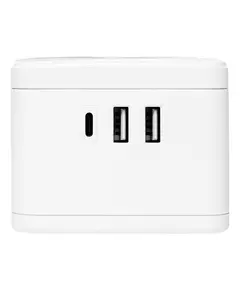 Удлинитель "Куб" 2 гнезда 2USB 2.4А+Type C + Ночник 1.3 метра 1кв.мм EKF UBA-CUB-2-TC