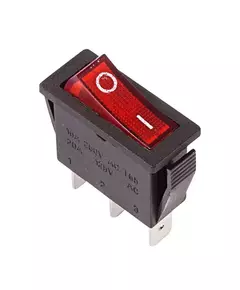 Выключатель клавишн. 250В 15А (3с) ON-OFF красн. с подсветкой (RWB-404; SC-791; IRS-101-1C) Rexant 36-2210