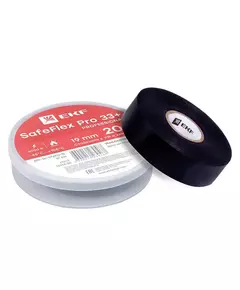Изолента ПВХ 19мм (рул.20м) SafeFlex Pro 33+ EKF plc-iz-sfpro-b