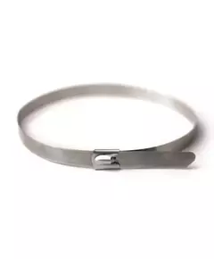 Хомут кабельный 4.6х150 нерж. сталь AISI 316 серебр. (уп.50шт) DKC 27603