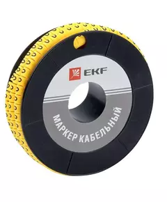Маркер каб. 1.5кв.мм "0" (к-1000ед) (ЕС-0) EKF plc-KM-1.5-0