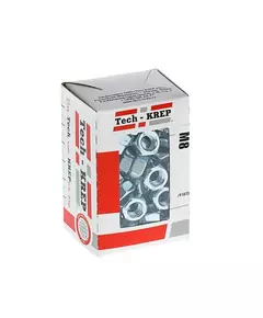 Гайка DIN934 шестигранная М8 оцинк. (уп.100шт) Tech-KREP 105248