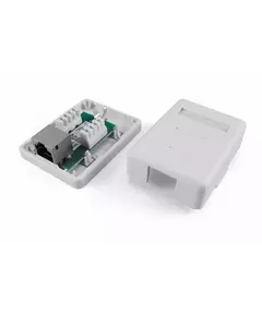 Розетка компьютерная 1-м ОП Dual IDC SB1-1-8P8C-C5e-SH-WH RJ45 (8P8C) кат.5E экранир. Hyperline 430229