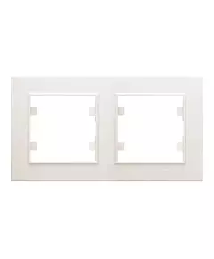 Рамка 2-м Karea горизонт. крем. Makel 56010702