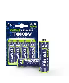 Аккумулятор АА/HR6 2500мА.ч (блистер 4шт) TOKOV ELECTRIC TKE-NMA-HR6/B4