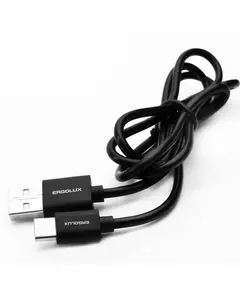 Кабель USB ELX-CDC02P-C02 ПРОМО USB-Type C 2А 1м зарядка+передача данных пакет черн. ERGOLUX 15089