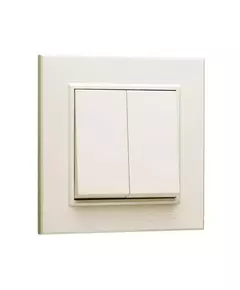 Выключатель 2-кл. СП Karea 10А IP20 крем. Makel 56010003