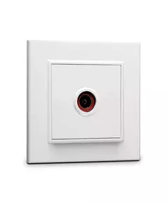 Розетка телевизионная проходная TV 1-м СП Karea IP20 6дБ бел. Makel 56001007