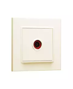 Розетка телевизионная проходная TV 1-м СП Karea IP20 6дБ крем. Makel 56010007