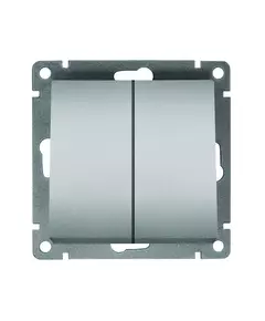 Выключатель 2-кл. СП Афина 10А IP20 механизм серебр. Universal A0023-S