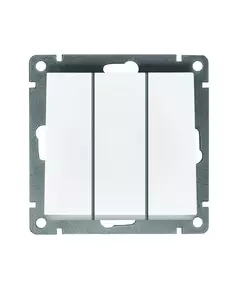 Выключатель 3-кл. СП Афина 10А IP20 механизм бел Universal A0043