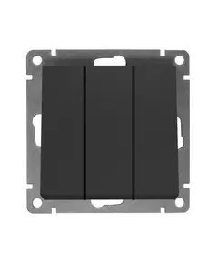 Выключатель 3-кл. СП Афина 10А IP20 механизм графит Universal A0043-Gr