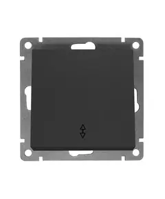 Переключатель проходной 1-кл. СП Афина 10А IP20 механизм графит Universal A0025-Gr