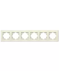 Рамка 6-м Афина универс. сл. кость (ivory) Universal A1043-I