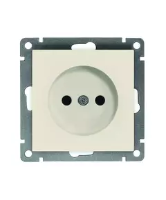Розетка 1-м СП Афина 16А IP20 без заземл. механизм сл. кость (ivory) Universal A0022-I