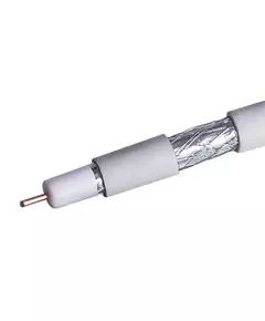 Кабель RG-6 CCS 1.02 (21%)/FPE/Al-Pet-Al Foil Unbonded/Al 64х0.12/PVC RW бел. (уп. 100м) Net.On 109L