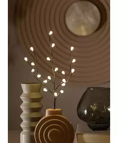 Ветвь иммитация 45см черн. шар. 20LED 2хАА (не в компл.) КОСМОС KOC_INT-B123