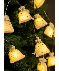 Гирлянда светодиодная "Подарки" 6х4х7см 10LED ткань тепл. бел. 1.8+0.3м КОСМОС KOC_GIR-B118
