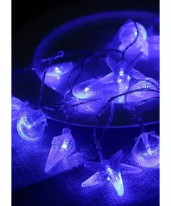 Гирлянда светодиодная "Морская" (ракушки звезды раковины) 20LED 2.9+0.3м акрил син. КОСМОС KOC_GIR-B113