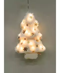 Светильник подвесной "Елочка" 10LED флок 12х5.5х18.2см тепл. бел. КОСМОС KOC_TAB-B108
