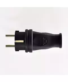 Вилка кабельная 1ф 1х16А 2P+E 220-240В каучук LEZARD 106-0400-0105/105