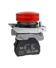 Лампа сигнальная OptiSignal D22 C4-L-B4 красн. металл 24VAC/DC XB4BVB4 КЭАЗ 332177