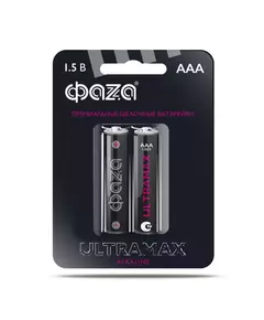 Элемент питания алкалиновый AAA/LR03 1.5В Ultra Max LR03UM-B2 BL-2 (уп.2шт) ФАZА 5043053