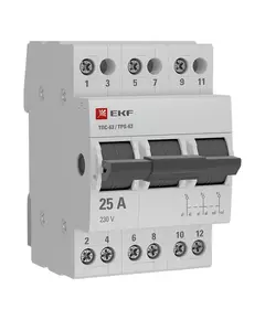 Переключатель трехпозиционный ТПС-63 3P 25А PROxima EKF TPS325