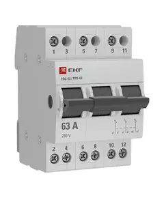 Переключатель трехпозиционный ТПС-63 3P 63А PROxima EKF TPS363