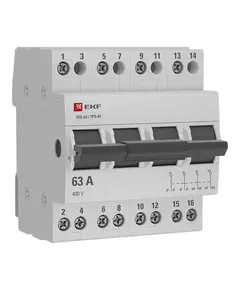 Переключатель трехпозиционный ТПС-63 4P 63А PROxima EKF TPS463