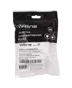 Розетка компьютерная RJ-45 WR-WS-8P8C-C5E-SH-2 кат. 5e экранир. двойная внешняя Dual IDC бел. WRline 505218