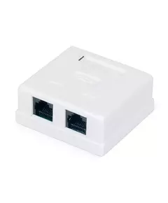 Розетка компьютерная RJ-45 WR-WS-8P8C-C5E-2 кат. 5e неэкранир. двойная внешняя Dual IDC бел. WRline 505216