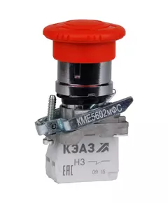 Кнопка грибовидная КМЕ5112мФС 1НО+2НЗ IP40 красн. КЭАЗ 273061