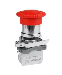 Кнопка аварийного останова OptiSignal D22 C4-ESTR-01 металл 1НЗ возврат поворотом XB4BS8442 КЭАЗ 332178