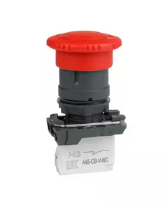 Кнопка аварийного останова OptiSignal D22 C5-ESTR-11 пластик 1НО+1НЗ возврат поворотом XB5AS8445 КЭАЗ 332193