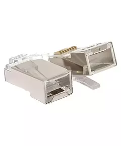 Коннектор RJ-45 TERACOM экранированный 8P8C Cat.5E универсальный (уп.20шт) EKF TRC-PLUG-5EFTP-20