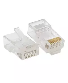 Коннектор RJ-45 неэкранированный 8P8C 30мкд кат.6 универс. (уп.20шт) TeraLINK PRO EKF TRP-PLUG-6UTP-20