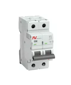 Выключатель автоматический модульный 2п C 32А 6кА AV-6 AVERES EKF mcb6-2-32C-av