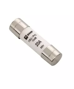 Вставка плавкая цилиндрическая ПВЦ 10х38 20А EKF pvc-10x38-20