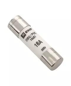 Вставка плавкая цилиндрическая ПВЦ 14х51 16А EKF pvc-14x51-16