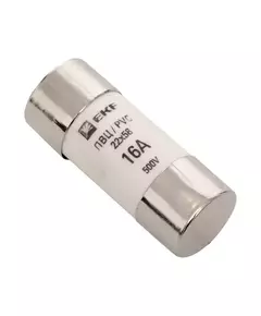 Вставка плавкая цилиндрическая ПВЦ 22х58 16А EKF pvc-22x58-16