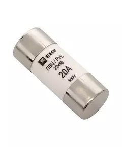 Вставка плавкая цилиндрическая ПВЦ 22х58 20А EKF pvc-22x58-20