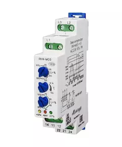 Реле контроля фаз РКФ-М05-1-15 УХЛ4 400В AC Меандр A8302-16934683